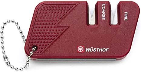 Wusthof Red 2-Stage Pocket Knife Sharpener