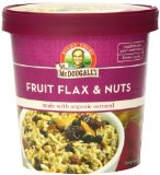 Dr McDougalls Right Foods Fruit Flax and Nuts Oatmeal Made with Organic Oats 27 Ounce Pack of 6