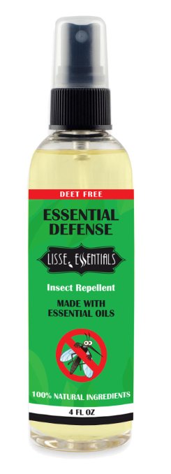 All Natural Insect Repellent with Essential Oils - Essential Defense Bug Spray - 4 oz (1)