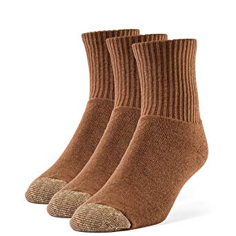 Galiva Men's Cotton Extra Soft Quarter Cushion Socks - 3 Pairs