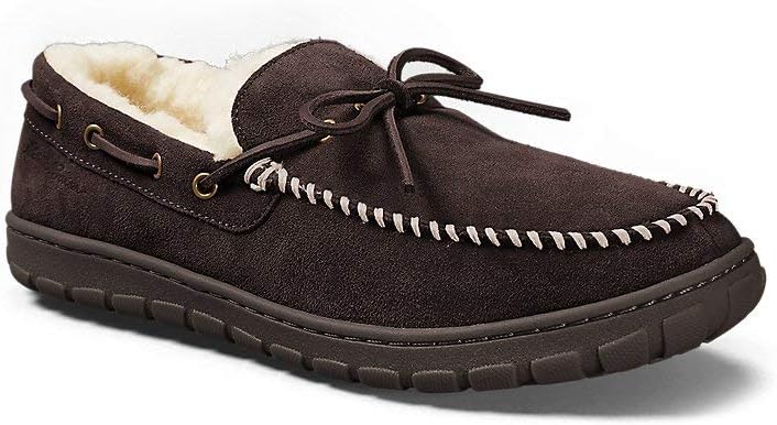 Eddie Bauer Men's Shearling-Lined Moccasin Slipper