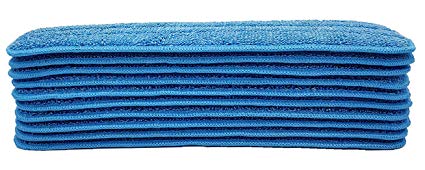 Xindejia 10 Pack Microfiber Spray Mop Replacement Heads for Wet/Dry Mops Floor Cleaning Pads Compatible with Bona Floor Care System