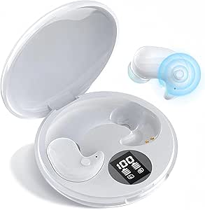 Active Noise Canceling Sleep Headphones,Invisible Sleep Earbuds Wireless Bluetooth,Sleep Earbuds for Side Sleepers,Sleep Headphones,Bluetooth 5.3,for Sleeping,Driving,Cycling,Glacier -White