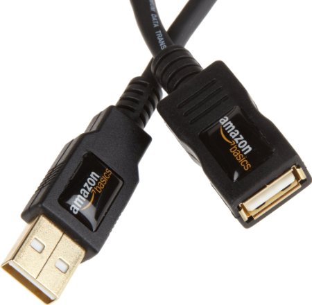 AmazonBasics USB 20 Extension Cable - A-Male to A-Female - 65 Feet 2 Meters