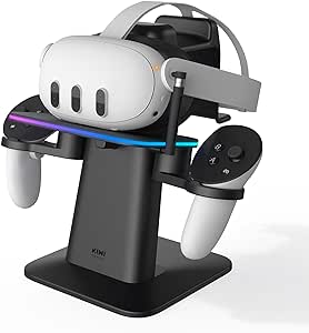 KIWI design Charging Dock for Meta Oculus Quest 3/Quest 2/Quest Pro Accessories, Meta Officially Co-Branded