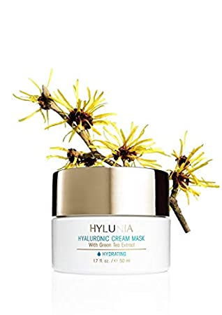 Hylunia Hyaluronic Cream Mask - 1.7 fl oz - Anti-Aging for Wrinkles - with Hyaluronic Acid Serum, Witch Hazel, Retinol, Zinc - Natural Vegan Moisturizer - Rapid Skin Repair