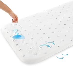 Bassinet Mattress Pad 35" x 20" x 0.8" Fits AMKE 3 in 1 Baby Bassinet, Besrey, Evolur Stellar Bedside and Other Rectangle Bedside Sleeper, Waterproof Breathable Baby Foam with Removable Zippered Cover