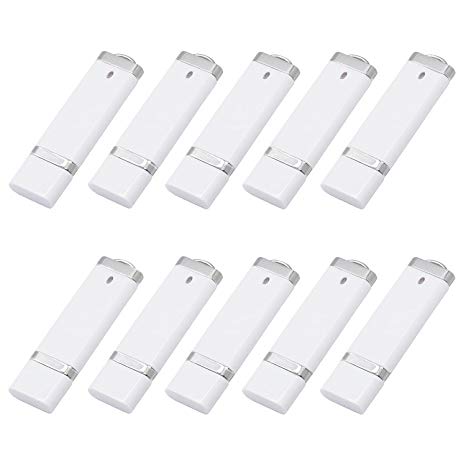 KEXIN 10pcs 2GB 2G USB Flash Drive Pen Drive Memory Stick White