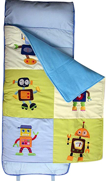 SoHo Rollable Nap Mat for Toddlers, Robot Friends