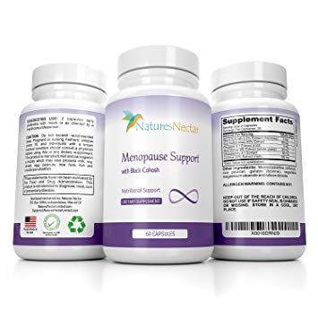 Menopause Relief Supplement with Black Cohosh - Designed for Maximum Hormone Balance Against Hot Flashes - Improves Mood   Weight Management   Night Sweats Relief - Estrogen Menapause