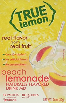 True Peach Lemonade Drink Mix, 10-count-3g each (Pack of 4)