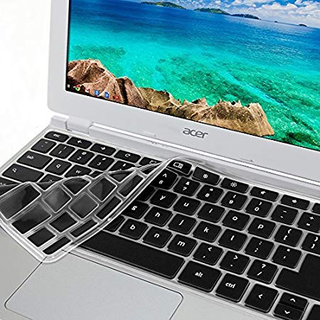 GMYLE Black Silicon Keyboard Cover for Acer 11.6" Chromebook CB3-111-C670 CB3-111-C8UB (US Layout) (Not Fit For Acer CB3-131-C3SZ)