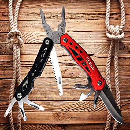 Stainless steel  aluminium alloy 12 in 1 Multi tool with Knife, Pliers, safety locking blade, BottleOpener, Screwdriver, Durable Nylon Sheath For Outdoors, Survival, Camping, Fishing, Hunting, Hiking