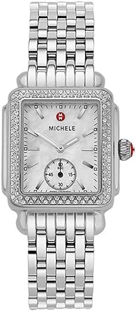 Michele Deco Mid Diamond Mother of Pearl Dial Women's Watch MWW06V000001