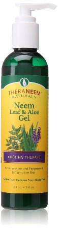 Theraneem Neem Leaf and Aloe Gel, Lavender and Mint, 8 Ounce