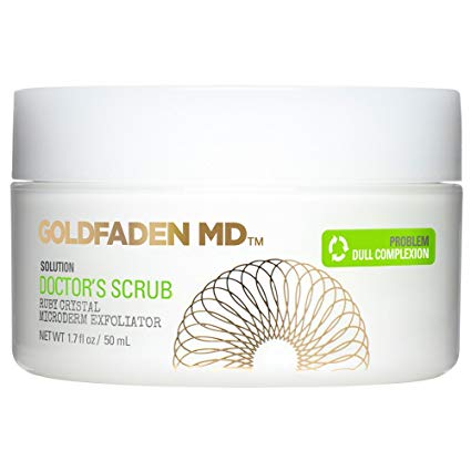 Microderm Daily Facial Exfoliator Doctor’s Scrub for Face | w/ Ruby Crystals, Hyaluronic Acid & Seaweed Extract | Buffs & Reveals Brighter, Radiant, Healthier Looking Skin | NET WT 1.7 ﬂ oz / 50 mL