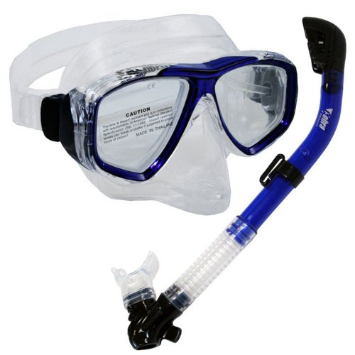 PROMATE Snorkeling Scuba Dive DRY Snorkel PURGE Mask Gear Set