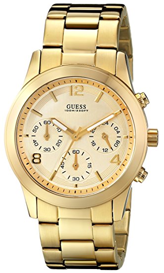 GUESS Women's U13578L1 Contemporary Gold-Tone Chronograph Watch