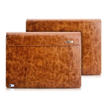 Surface Book Case, Icarercase Vintage Series Genuine Leather Detachable Folio Cover for Microsoft Surface Book 13.5 Inch­