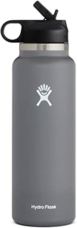 Hydro Flask Wide Mouth 2.0 Water Bottle, Straw Lid - Multiple Sizes & Colors