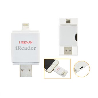 iReader i-FlashDrive HD Micro SD Card Reader Memory Stick Adding Extra Storage for Your iPhone/iPad Much Easier to Save Photos /Videos for iPhone 5S/iPhone6/iPhone 6S /iPhone 6Plus /iPhone 6S Plus