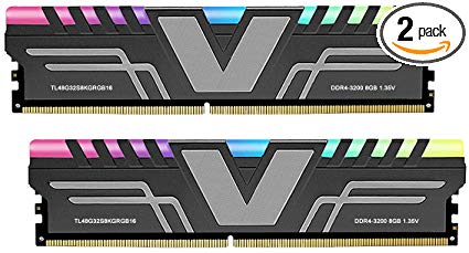 V-Color Prism RGB 16GB (2 x 8GB) DDR4 3200MHz (PC4-25600) CL16 1.35V Desktop Memory -Grey (TL48G32S8KGRGB16)