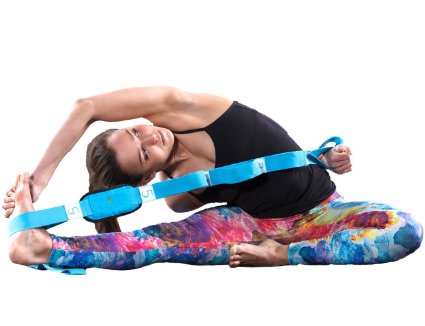 Limber Stretch Advanced Yoga Flexibility Strap for Workout & Physical Therapy Exercises