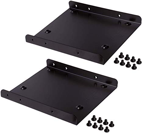 Silicon Power SSD Mounting Bracket Kit 2.5" to 3.5" Drive Bay (2 Pack) …