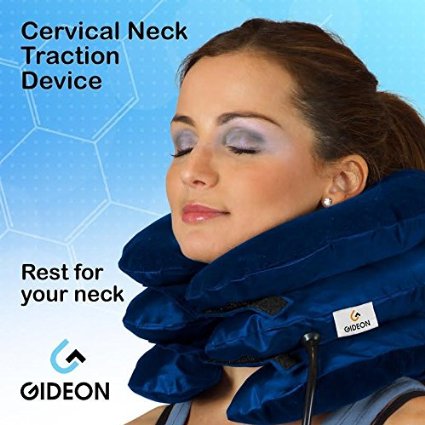 Gideon™ Cervical Neck Traction Device Therapy - Effective and Instant Pain Relief for Chronic Neck and Shoulder Pain - Great Alternate Pain Relieving Remedy