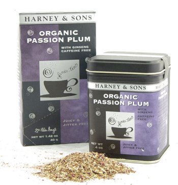 Organic Passion Plum, Loose tea in 4 Ounce tin