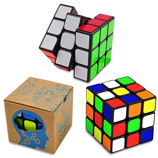 Magic Speed Cube: The Best Brain Training Game - 3X3 Easy Turning and Smooth Play, Super Durable with Vivid colors, Ultimate Holiday Gift Idea to Expand Your Mind with Hours of Logical Fun.
