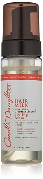 Carol's Daughter Hair Milk Styling Foam, 5.85 fl oz (Packaging May Vary)