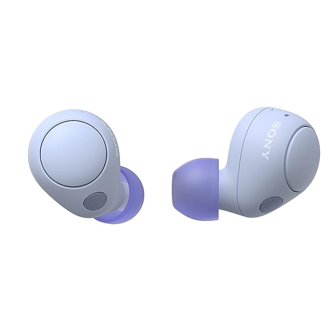 Sony WF-C700N Bluetooth Truly Wireless Active Noise Cancellation in Ear Earbuds, 360 RA, Multipoint Connection, 10 mins Super Quick Charge, 20hrs Batt, IPX4 Ratings, Fast Pair,App Support-Lavender