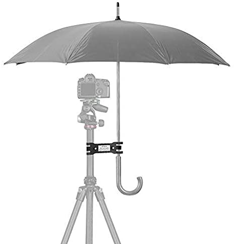 Camera Tripod Umbrella Clip Holder Clamp Bracket Stand Photography Accessory