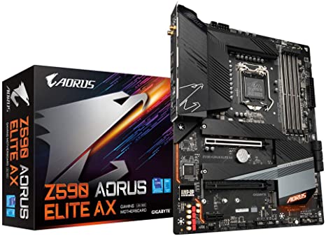 Gigabyte Z590 AORUS ELITE AX ATX Motherboard for Intel LGA 1200 CPUs