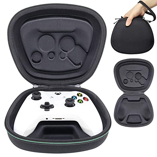 Sisma Game Controller Holder Case for Official Xbox One X or One S Wireless Controller, Heavy Duty Protective Cover Hard Shell Pouch Fit - Black