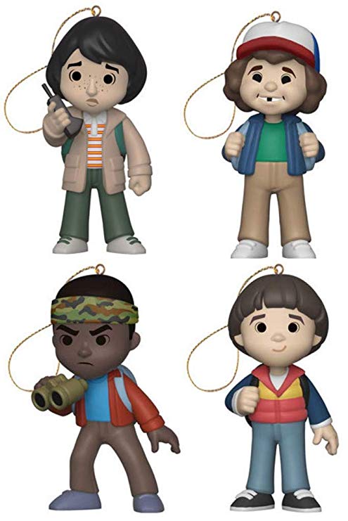 Funko Christmas Tree Ornaments - Stranger Things - Mike, Dustin, Lucas and Will - Set of 4 Figures