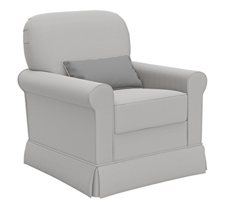 Storkcraft Avalon Upholstered Swivel Glider, London Fog