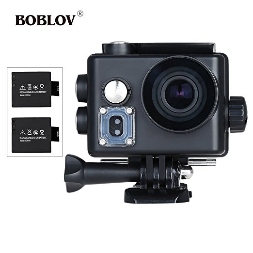 BOBLOV 4K Sports Action Camera Video Camcorder 2.0" LCD 16MP HD WiFi Waterproof