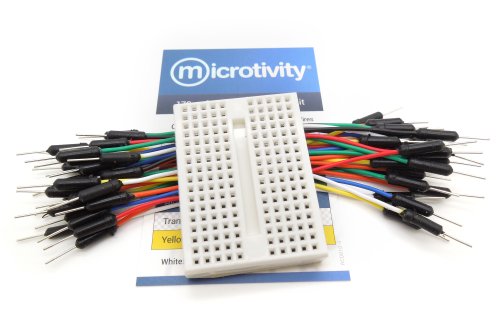 microtivity IB171 170-point Mini Breadboard for Arduino w/ Jumper Wires