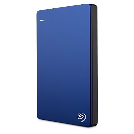 Seagate Backup Plus Slim 1TB Portable External Hard Drive (Blue)