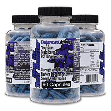 Enhanced Athlete Blue Ox Testosterone Booster - Rapidly Gain Muscle Growth - Increase Testosterone, Libido, & Energy - Best Male Enhancing Pill