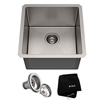 Kraus KHU101-17 Standart PRO Kitchen Stainless Steel Sink, 17 Inch