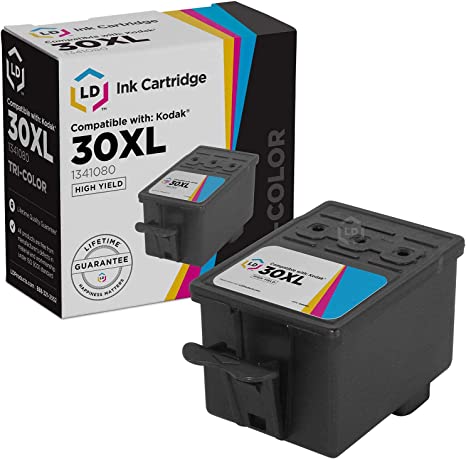 LD Compatible Ink Cartridge Replacement for Kodak 30XL 1341080 High Yield (Color)