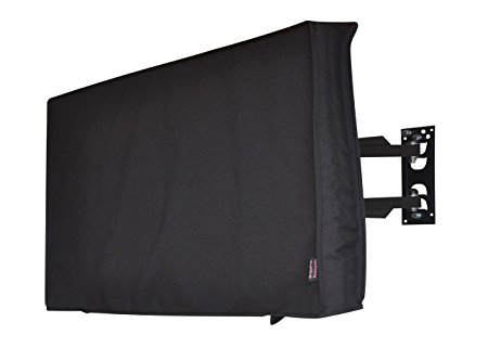 29"Outdoor TV Cover, Black Waterproof Universal Protector for 32'' LCD, LED, - Compatible with Standard Mounts and Stands. Built In Remote Controller Storage Pocket
