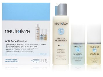 Neutralyze® Moderate to Severe Acne Treatment 90 Day Supply - Dramatically Reduces Acne in as Little as 2-3 Days - Complete System Includes Face Wash, Spot Treatment & Synergyzer®