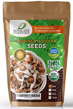 Seeds - Moringa Oleifera USDA Certified Organic Seed - 2oz (Aprx. 200) Moringa Trees are great indoor & outdoor gardening the Miracle Tree for Superfood: make tea, powder, oil, herbal supplements
