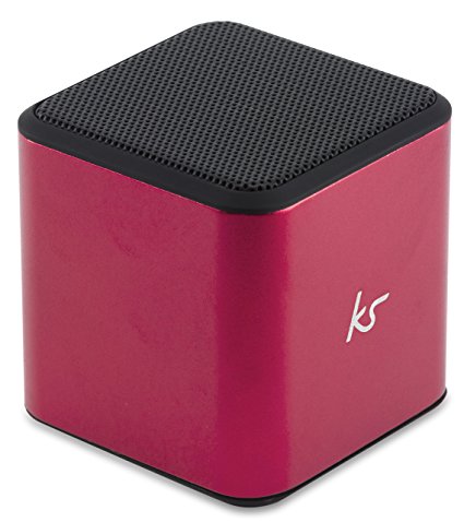 KitSound Cube Universal Bluetooth Wireless Portable Speaker, Compatible with Smartphones - Pink
