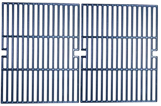 Music City Metals 60112 Matte Cast Iron Cooking Grid Replacement for Select Kenmore Gas Grill Models, Set of 2