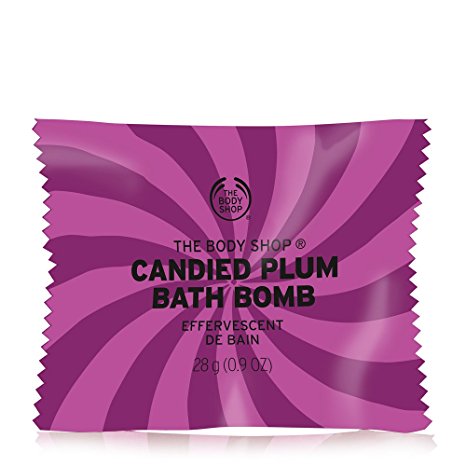 The Body Shop Candied Plum Bath Bomb, Fizzing Bubble Bath, 28g